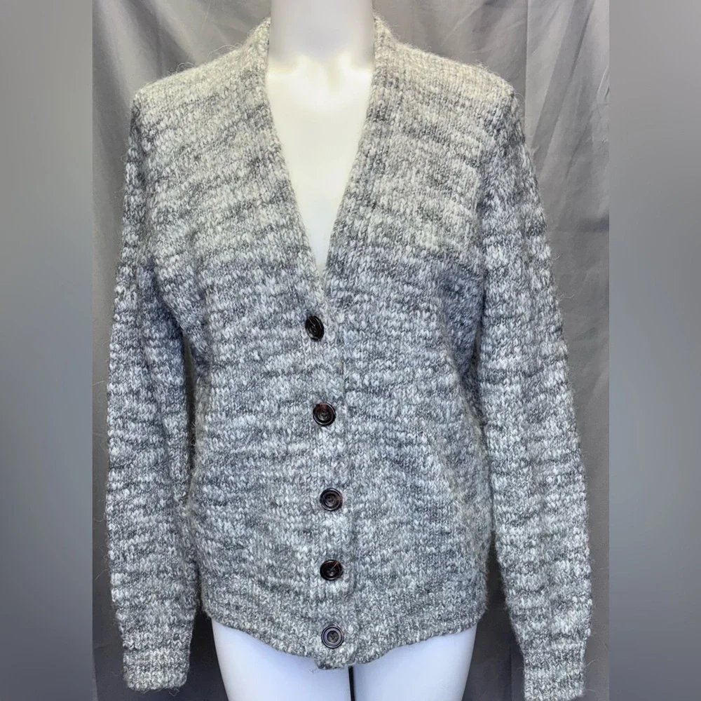 Abercrombie & Fitch Knitted Button Down Cardigan Size Small Color Gray